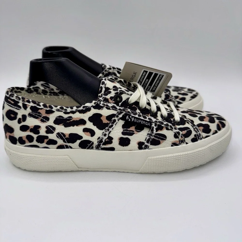 Superga 2750 Sneakers Women's Size 8.5 EU‎ 39.5 Leopard Cheetah Print